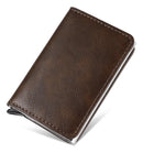 Carteira Ejetora Automática Porta Cartão De Fibra De Carbono Anti Furto