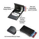 Carteira Ejetora Automática Porta Cartão De Fibra De Carbono Anti Furto